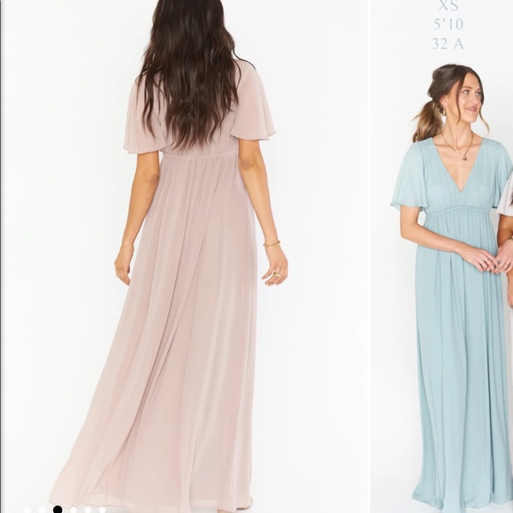 Show Me Your MuMu Emily Empire Maxi Dress -Soft Beige - Picture 4 of 4